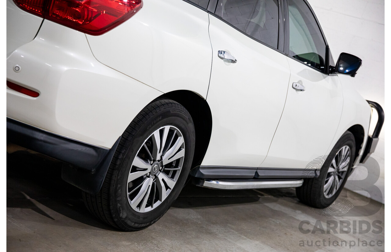 06/2020 Nissan Pathfinder ST (FWD) R52 MY19 SERIES III 4d Wagon Ivory White Pearl V6 3.5L