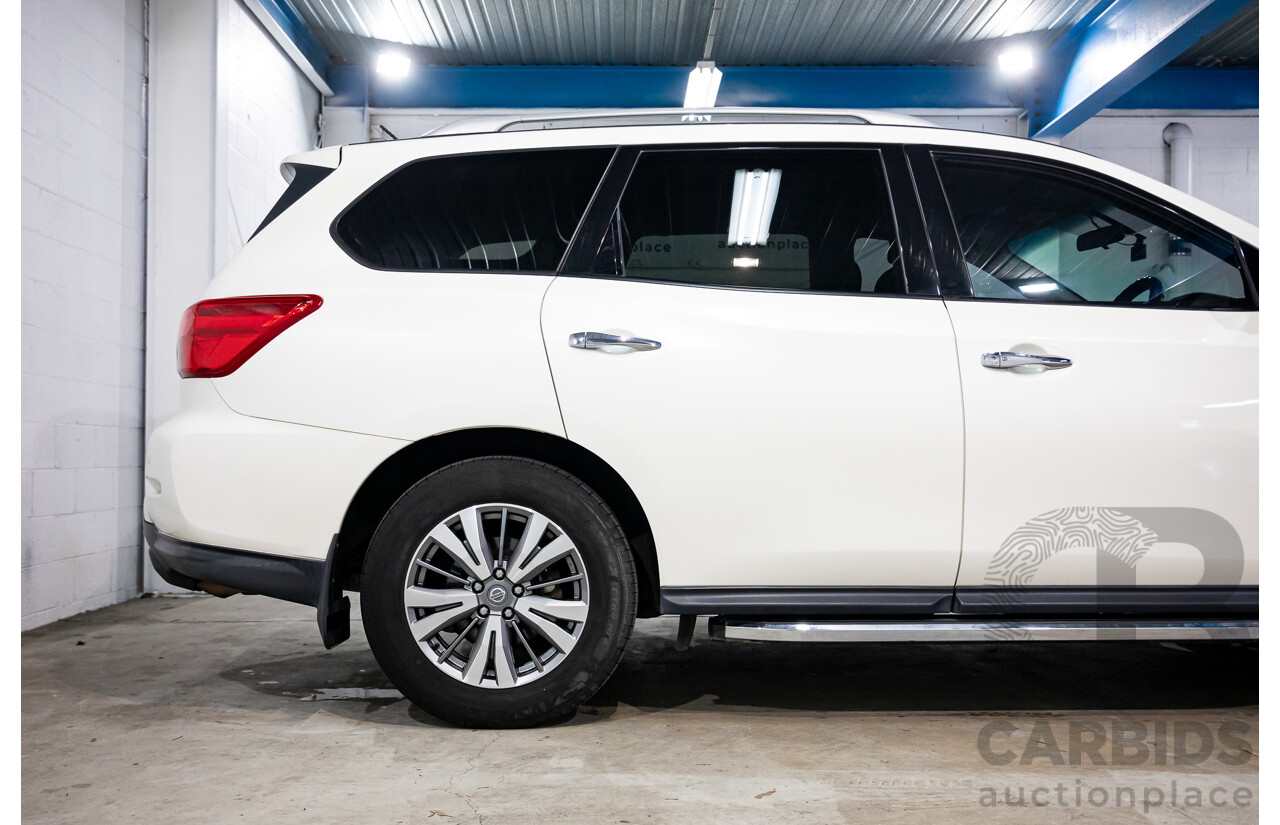 06/2020 Nissan Pathfinder ST (FWD) R52 MY19 SERIES III 4d Wagon Ivory White Pearl V6 3.5L