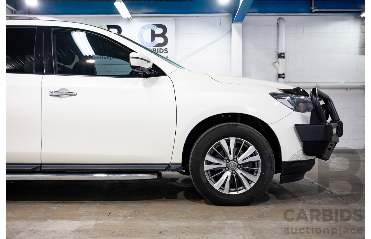 06/2020 Nissan Pathfinder ST (FWD) R52 MY19 SERIES III 4d Wagon Ivory White Pearl V6 3.5L