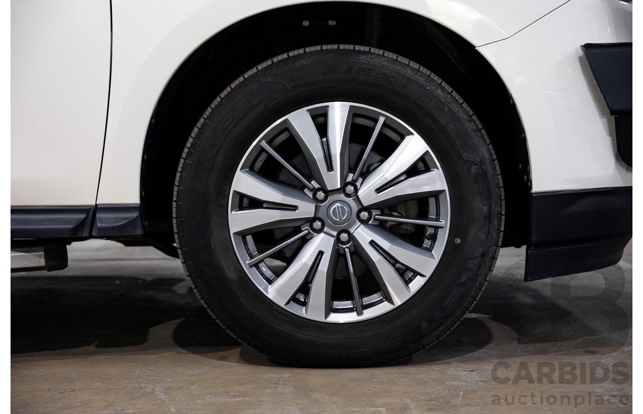 06/2020 Nissan Pathfinder ST (FWD) R52 MY19 SERIES III 4d Wagon Ivory White Pearl V6 3.5L