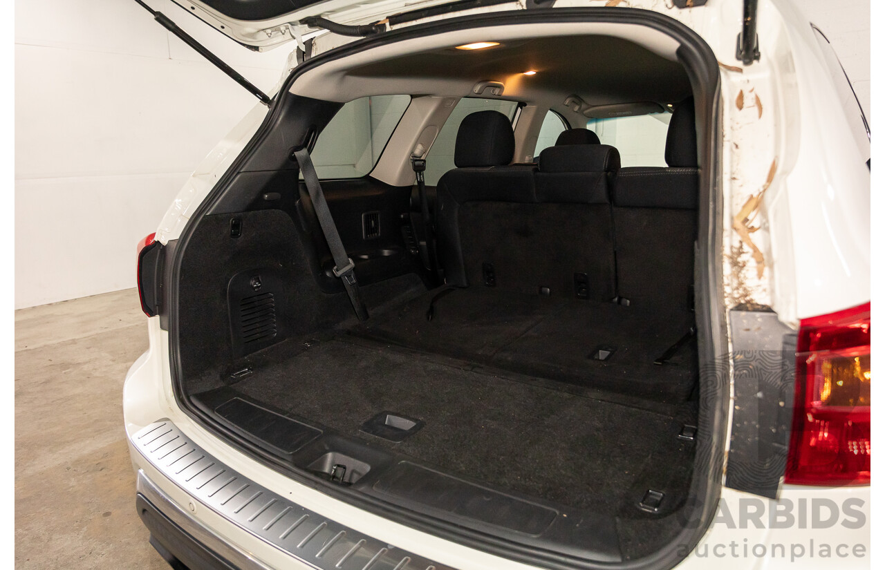 06/2020 Nissan Pathfinder ST (FWD) R52 MY19 SERIES III 4d Wagon Ivory White Pearl V6 3.5L