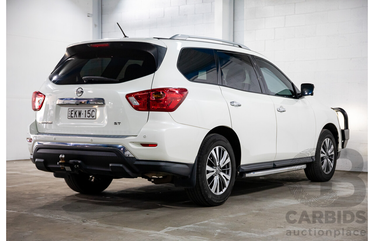 06/2020 Nissan Pathfinder ST (FWD) R52 MY19 Series III 4d Wagon Ivory White Pearl V6 3.5L - 7 Seater