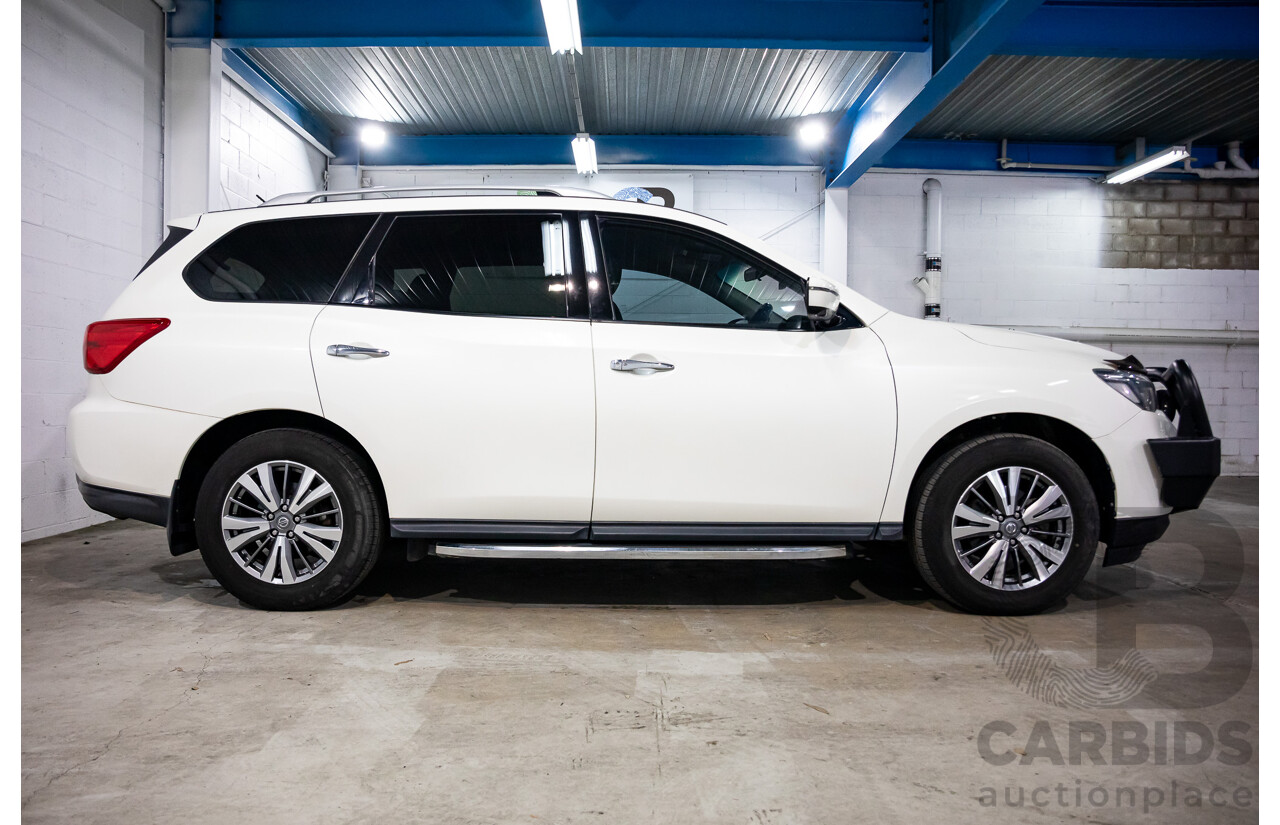 06/2020 Nissan Pathfinder ST (FWD) R52 MY19 Series III 4d Wagon Ivory White Pearl V6 3.5L - 7 Seater