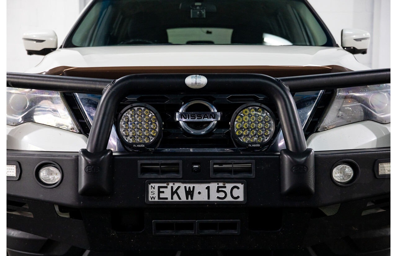 06/2020 Nissan Pathfinder ST (FWD) R52 MY19 Series III 4d Wagon Ivory White Pearl V6 3.5L - 7 Seater