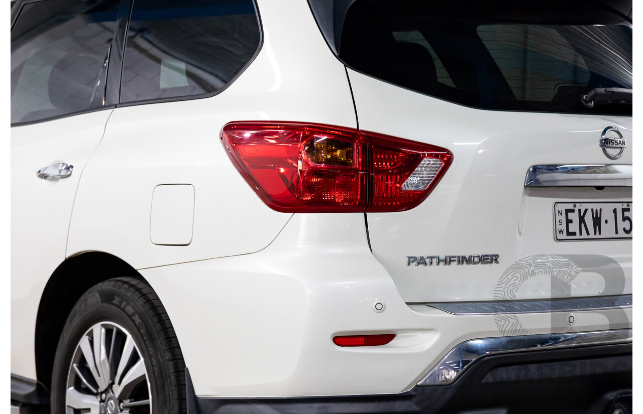 06/2020 Nissan Pathfinder ST (FWD) R52 MY19 Series III 4d Wagon Ivory White Pearl V6 3.5L - 7 Seater
