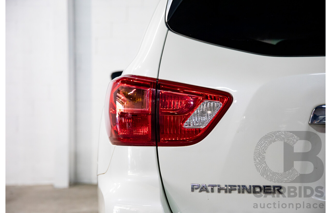 06/2020 Nissan Pathfinder ST (FWD) R52 MY19 Series III 4d Wagon Ivory White Pearl V6 3.5L - 7 Seater