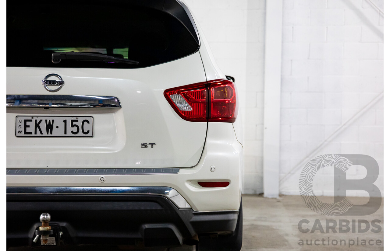 06/2020 Nissan Pathfinder ST (FWD) R52 MY19 Series III 4d Wagon Ivory White Pearl V6 3.5L - 7 Seater