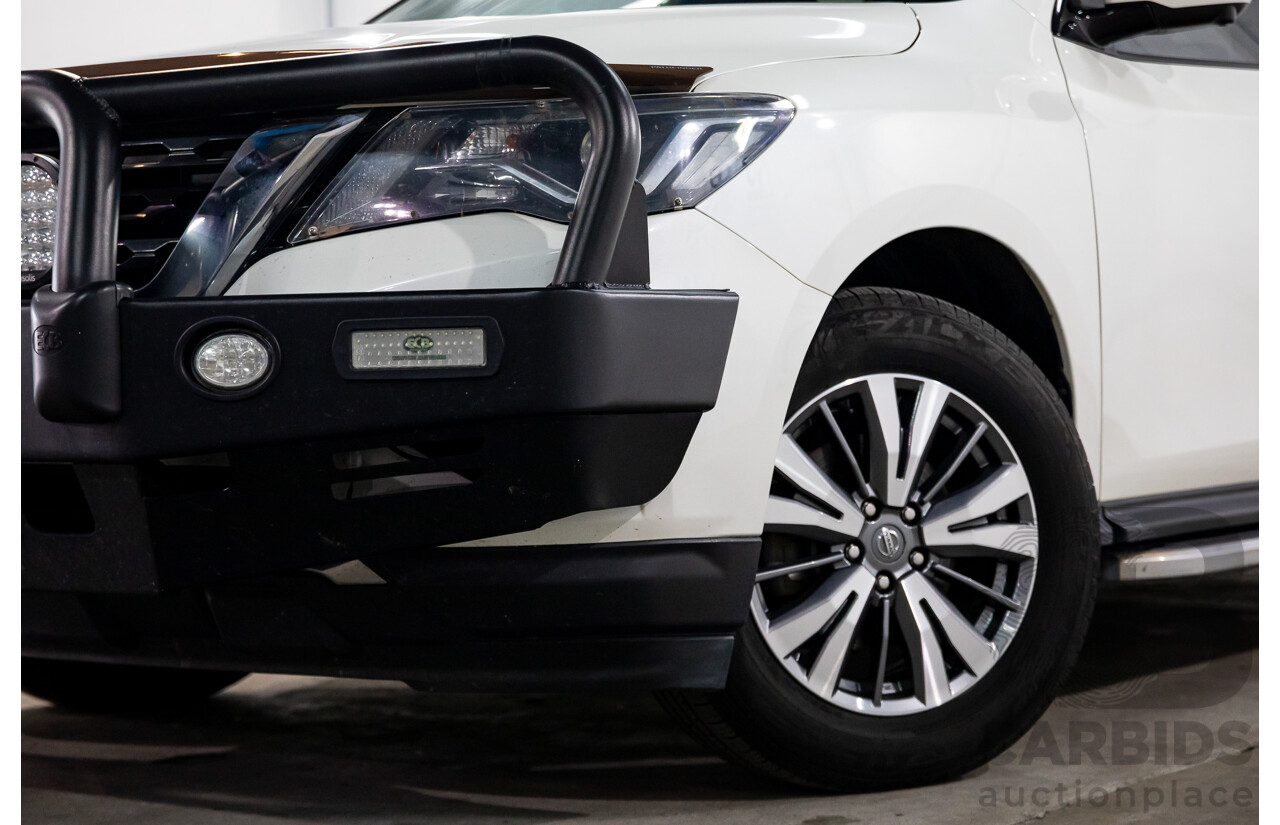 06/2020 Nissan Pathfinder ST (FWD) R52 MY19 Series III 4d Wagon Ivory White Pearl V6 3.5L - 7 Seater
