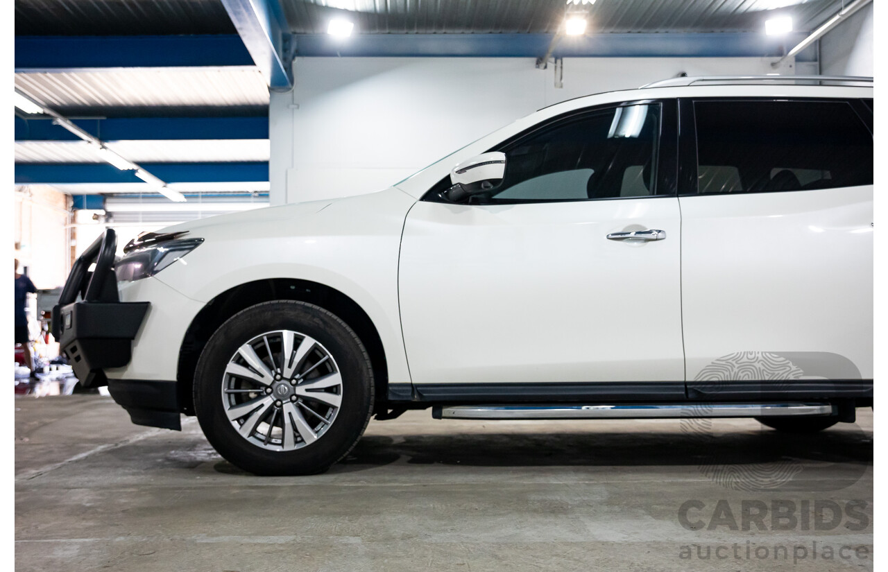 06/2020 Nissan Pathfinder ST (FWD) R52 MY19 Series III 4d Wagon Ivory White Pearl V6 3.5L - 7 Seater