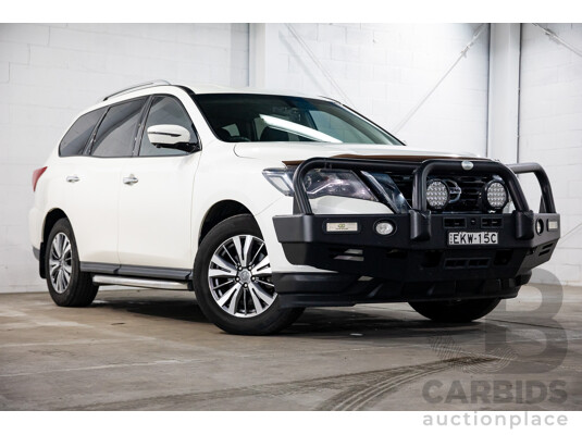 06/2020 Nissan Pathfinder ST (FWD) R52 MY19 Series III 4d Wagon Ivory White Pearl V6 3.5L - 7 Seater