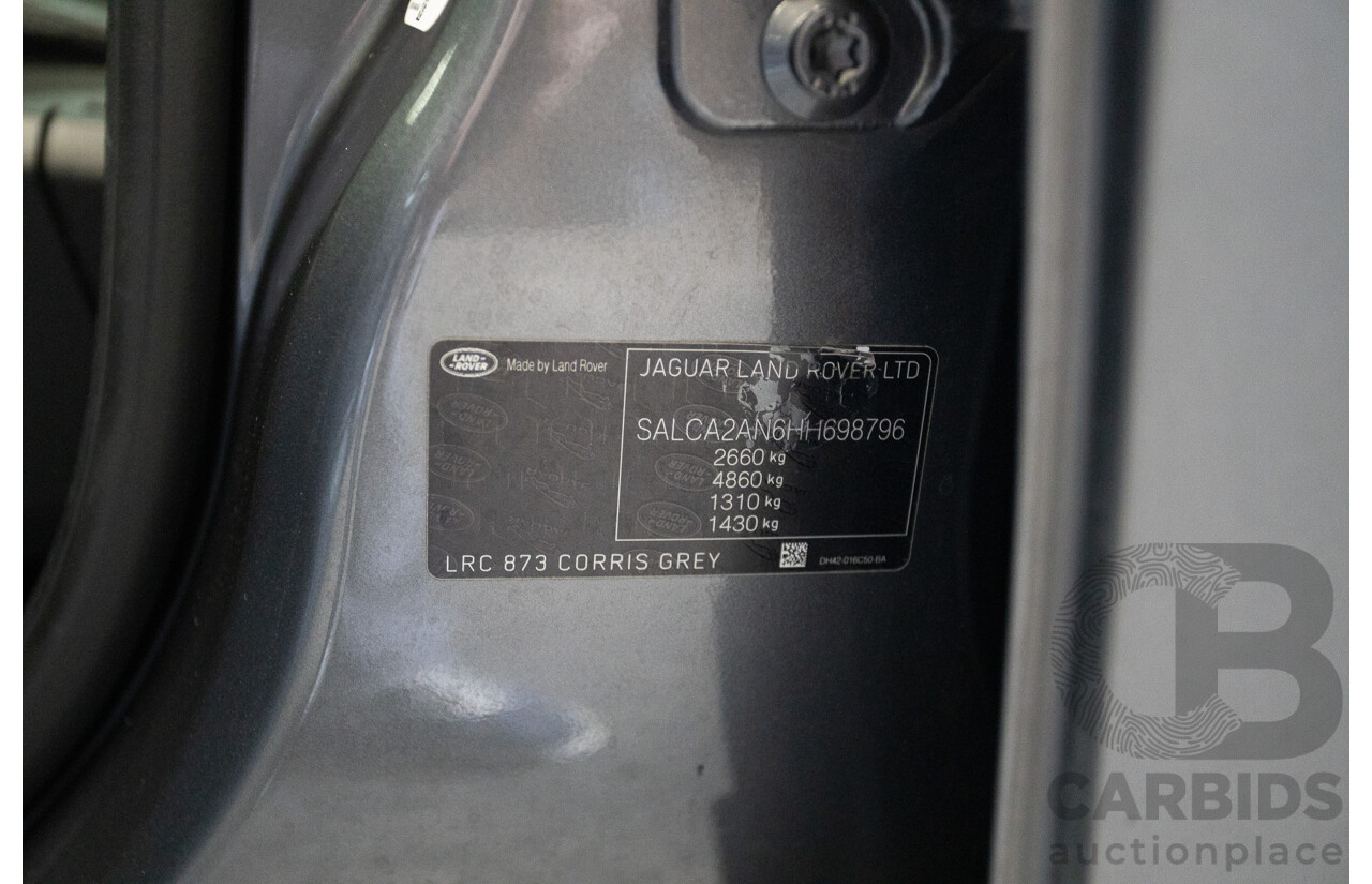 05/2017 Land Rover Discovery Sport TD4 150 HSE (AWD) LC MY17 4D Wagon Corris Grey Metallic Turbo Diesel 2.0L - 7 Seat