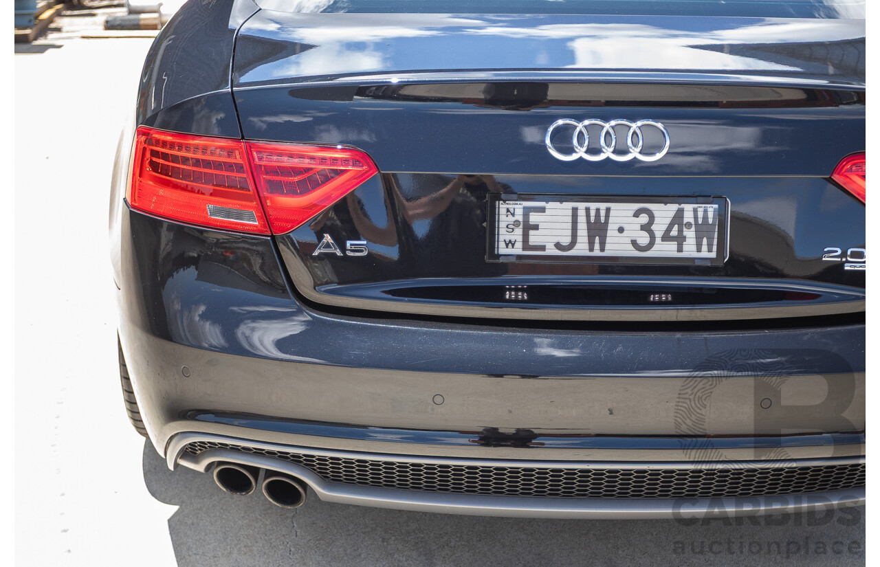4/2013 Audi A5 2.0 TFSI Quattro (AWD) 8T MY13 2D Coupe Phantom Black Turbo 2.0L