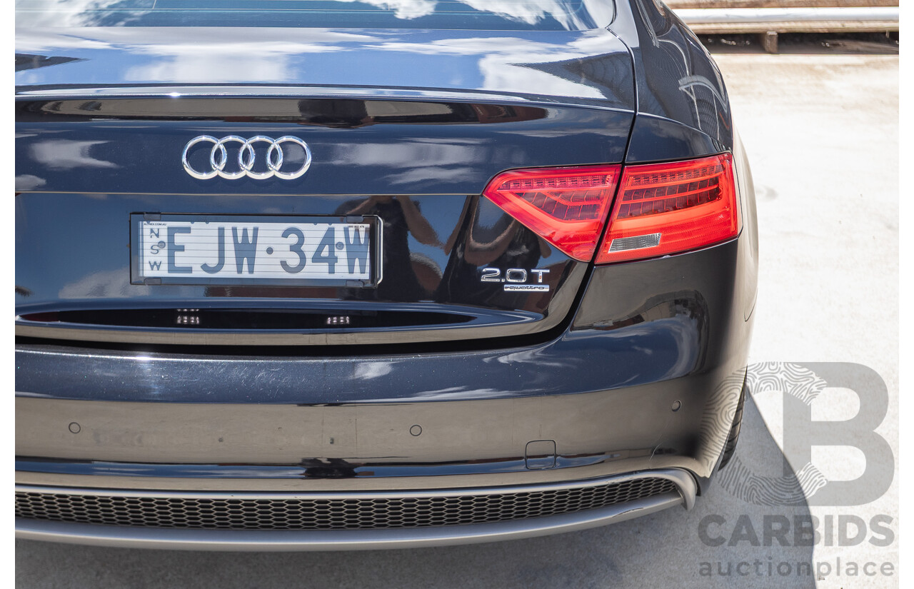 4/2013 Audi A5 2.0 TFSI Quattro (AWD) 8T MY13 2D Coupe Phantom Black Turbo 2.0L