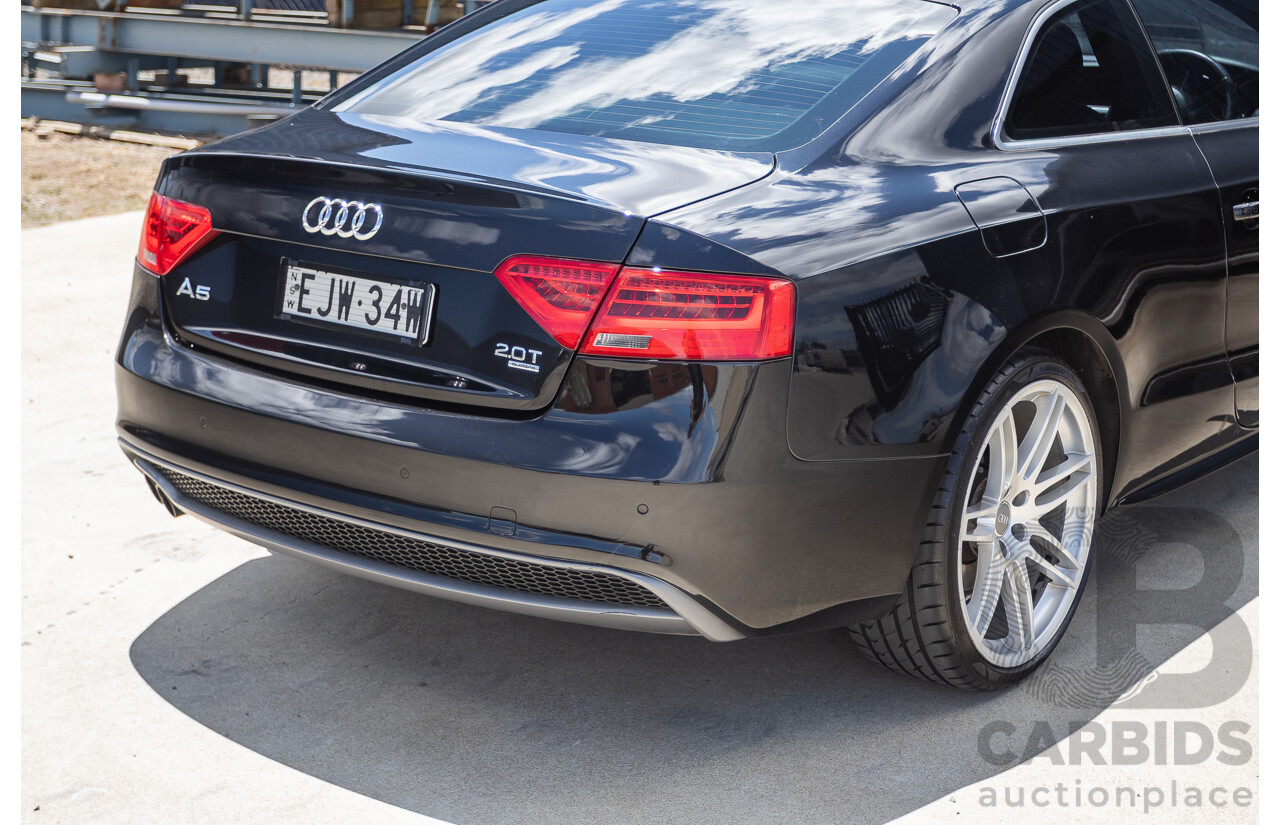 4/2013 Audi A5 2.0 TFSI Quattro (AWD) 8T MY13 2D Coupe Phantom Black Turbo 2.0L
