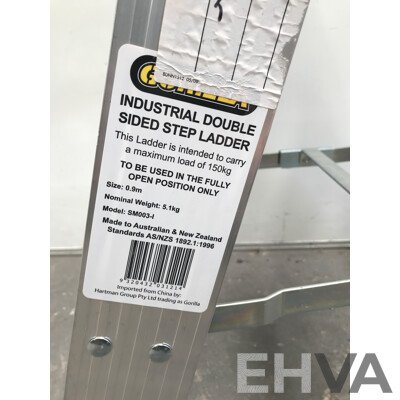 Gorilla (SM003-I) Industrial Double Sided Step Ladder