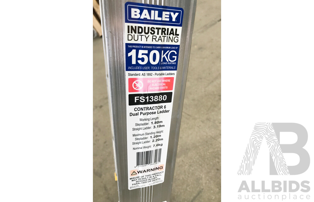 Bailey (FS13880) 6 Step Dual Purpose Ladder