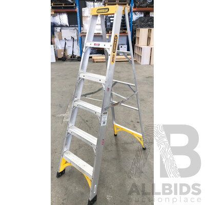 Gorilla (M006-I) 6 Step Aluminium Single Sided Industrial Ladder