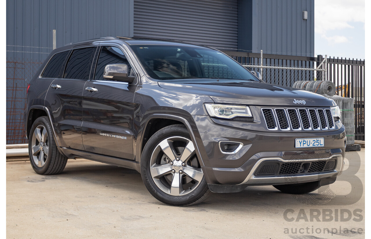 11/2016 Jeep Grand Cherokee Overland (4x4) WK MY15 4D Wagon Granite Crystal Metallic 3.6L V6