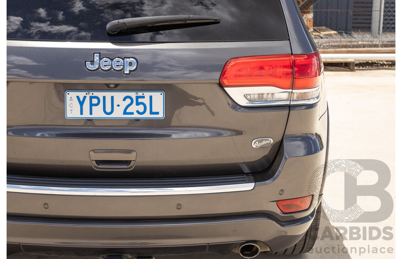 11/2016 Jeep Grand Cherokee Overland (4x4) WK MY15 4D Wagon Granite Crystal Metallic 3.6L V6