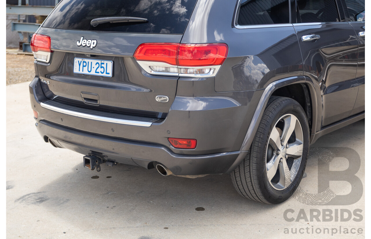 11/2016 Jeep Grand Cherokee Overland (4x4) WK MY15 4D Wagon Granite Crystal Metallic 3.6L V6