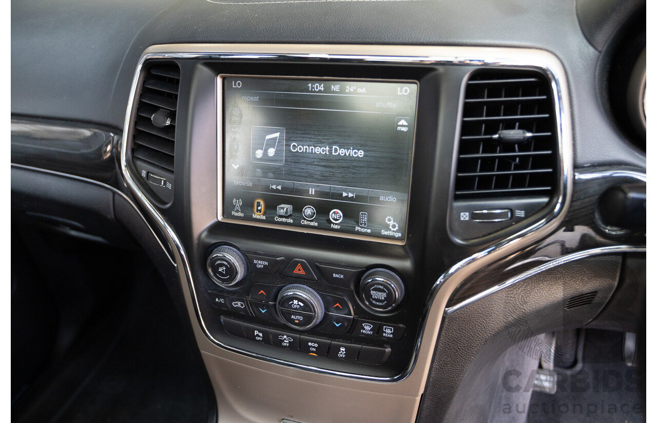 11/2016 Jeep Grand Cherokee Overland (4x4) WK MY15 4D Wagon Granite Crystal Metallic 3.6L V6