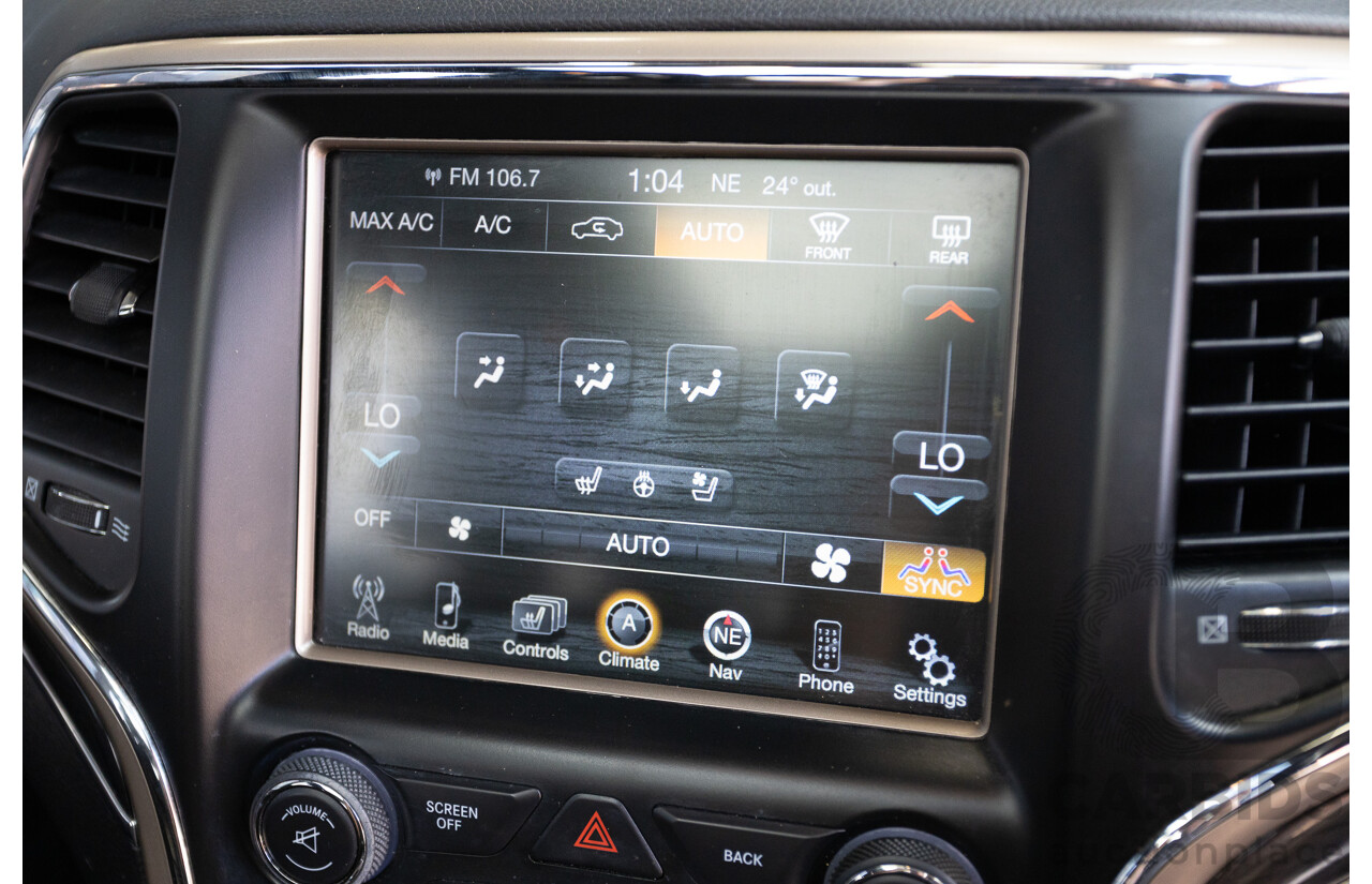 11/2016 Jeep Grand Cherokee Overland (4x4) WK MY15 4D Wagon Granite Crystal Metallic 3.6L V6