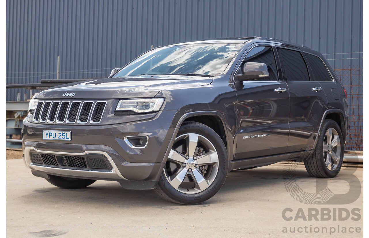 11/2016 Jeep Grand Cherokee Overland (4x4) WK MY15 4D Wagon Granite Crystal Metallic 3.6L V6