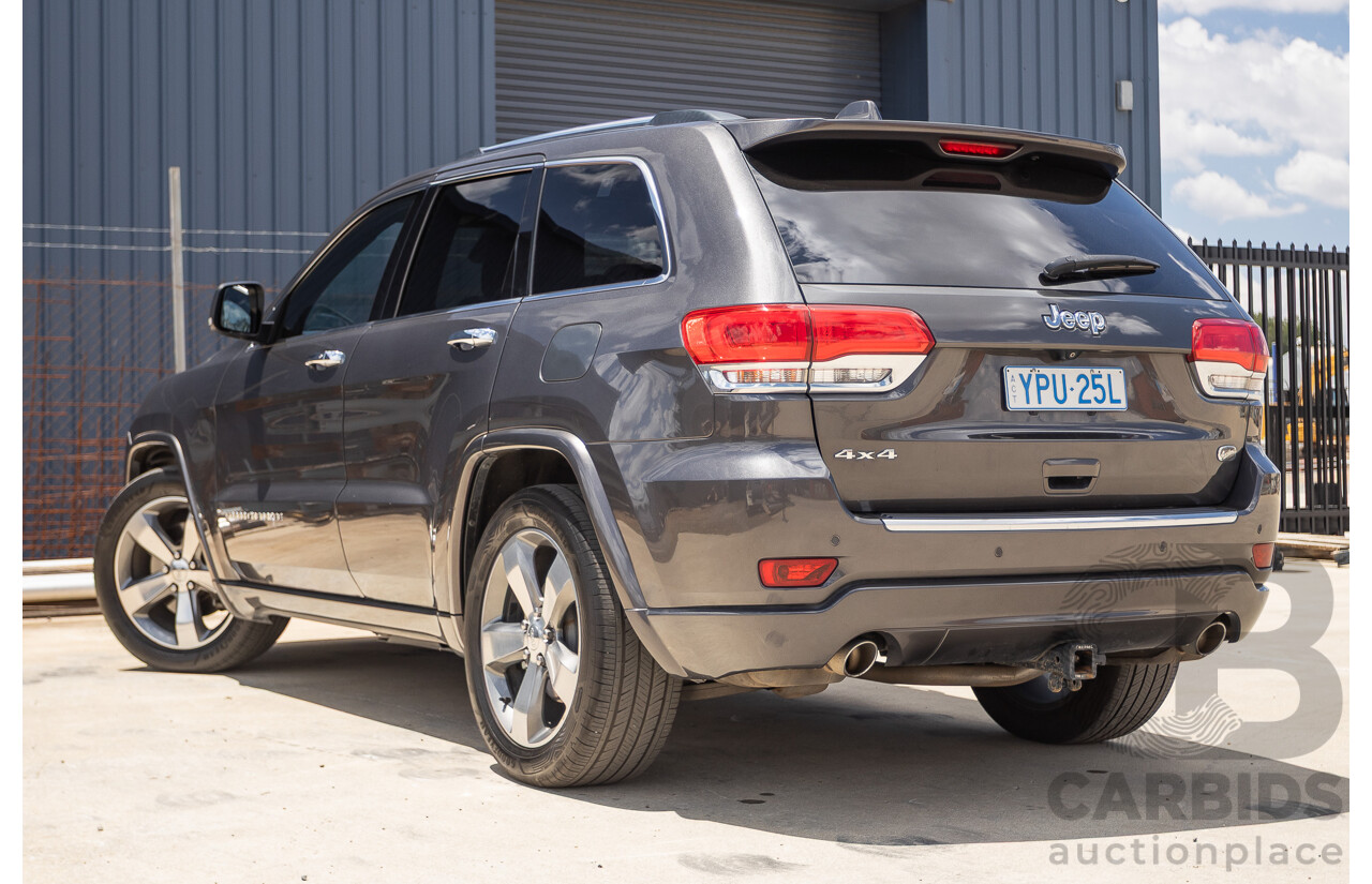 11/2016 Jeep Grand Cherokee Overland (4x4) WK MY15 4D Wagon Granite Crystal Metallic 3.6L V6