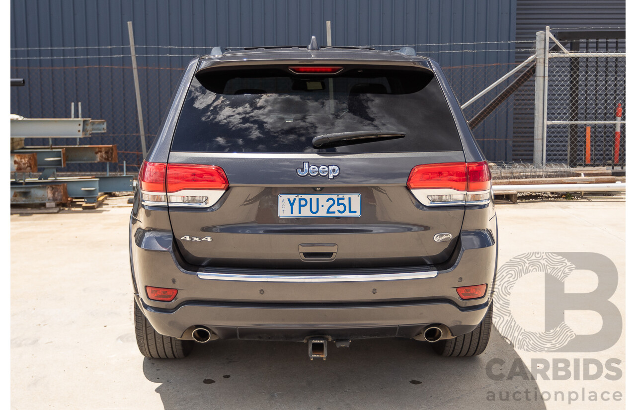 11/2016 Jeep Grand Cherokee Overland (4x4) WK MY15 4D Wagon Granite Crystal Metallic 3.6L V6