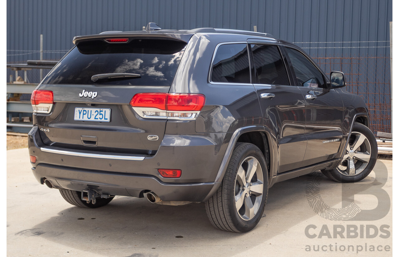 11/2016 Jeep Grand Cherokee Overland (4x4) WK MY15 4D Wagon Granite Crystal Metallic 3.6L V6