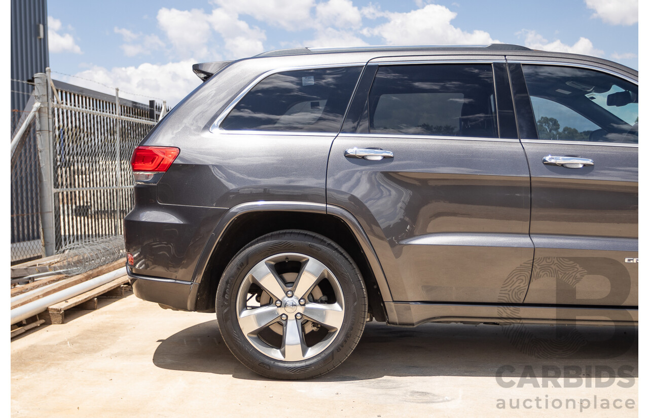 11/2016 Jeep Grand Cherokee Overland (4x4) WK MY15 4D Wagon Granite Crystal Metallic 3.6L V6