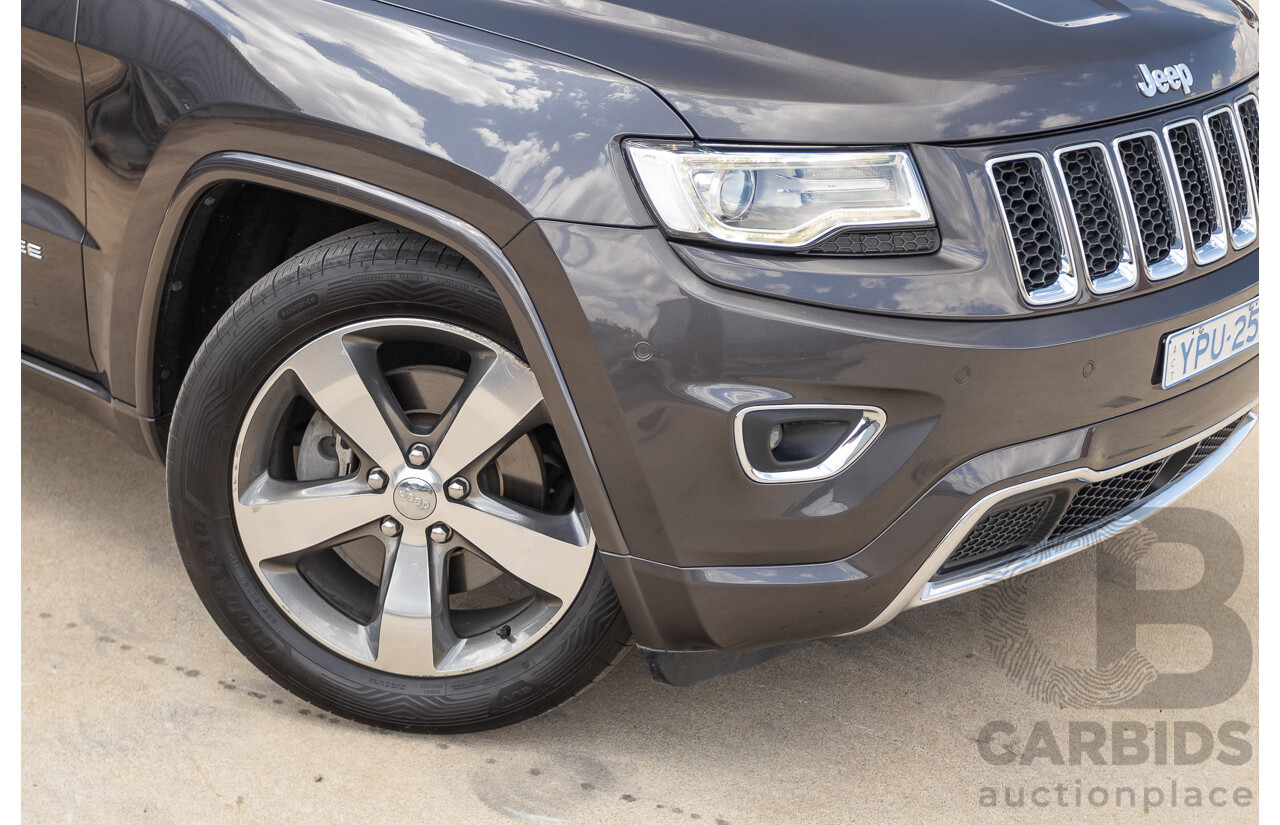 11/2016 Jeep Grand Cherokee Overland (4x4) WK MY15 4D Wagon Granite Crystal Metallic 3.6L V6