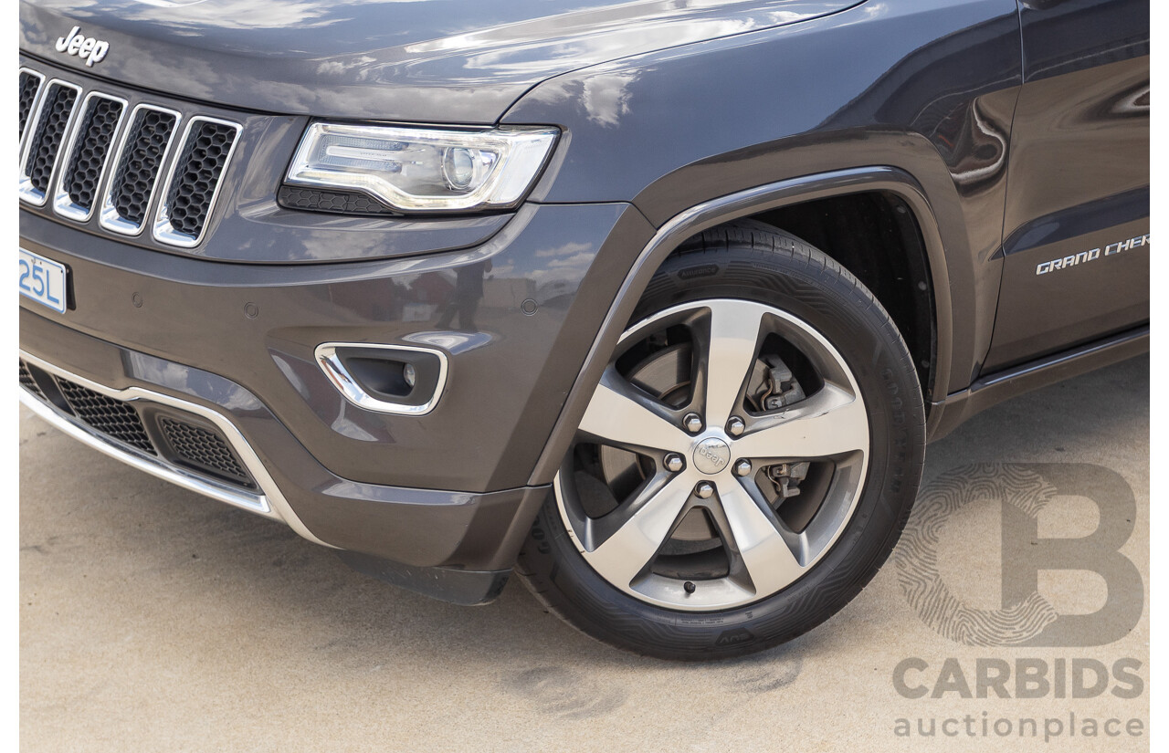 11/2016 Jeep Grand Cherokee Overland (4x4) WK MY15 4D Wagon Granite Crystal Metallic 3.6L V6
