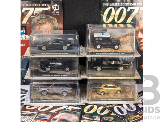 Collection of Six Boxed James Bond 'Quantum of Solace' Model Cars (6)