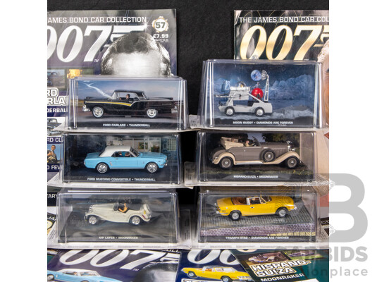 Collection of Six Boxed James Bond 'Thunderball', 'Moonraker' and 'Diamonds Are Forever' Model Cars (6)
