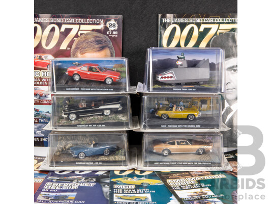 Collection of Six Boxed James Bond 'The Man with the Golden Gun' and  'Dr No'  Model Cars (6)
