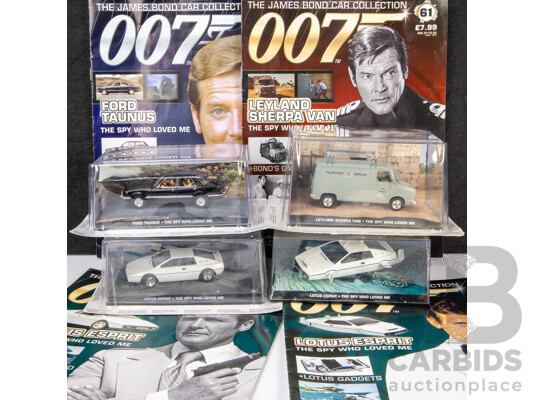 Collection of Four Boxed James Bond 'The Spy Who Loved Me' Model Cars (4)