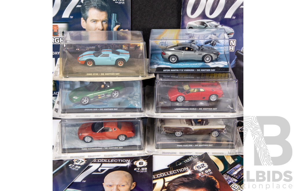 Collection of Six Boxed James Bond 'Die Another Day' Model Cars (6)