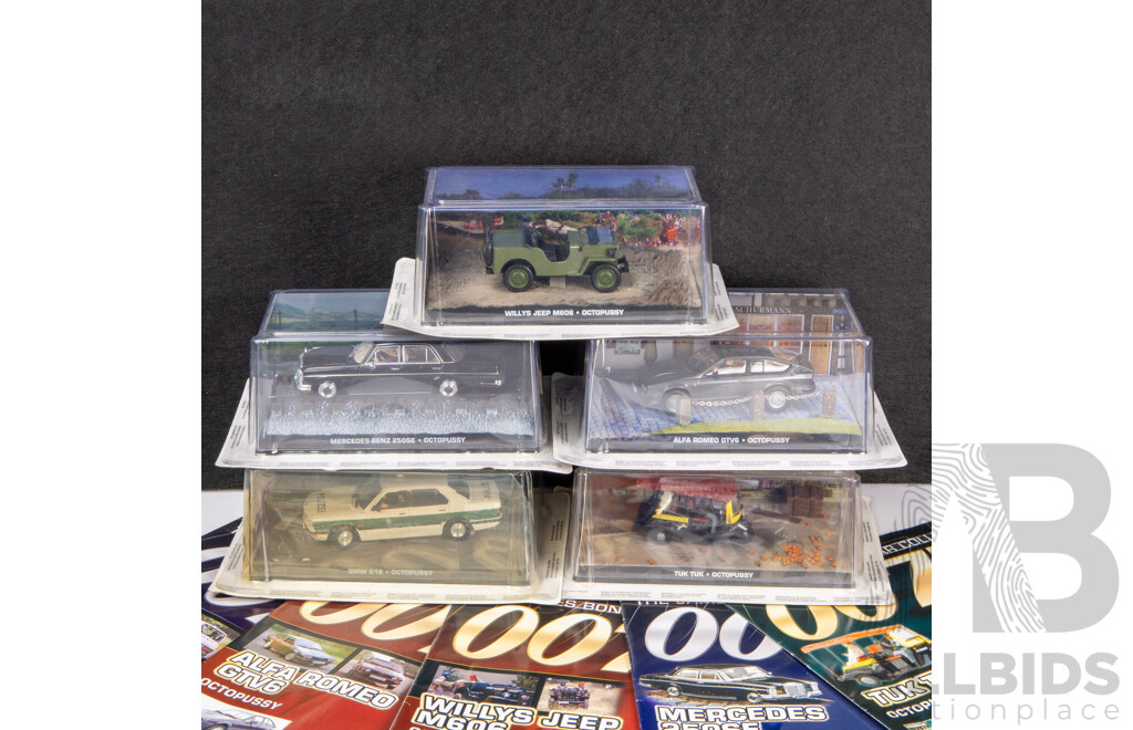 Collection of Five Boxed James Bond 'Octopussy' Model Cars (5)