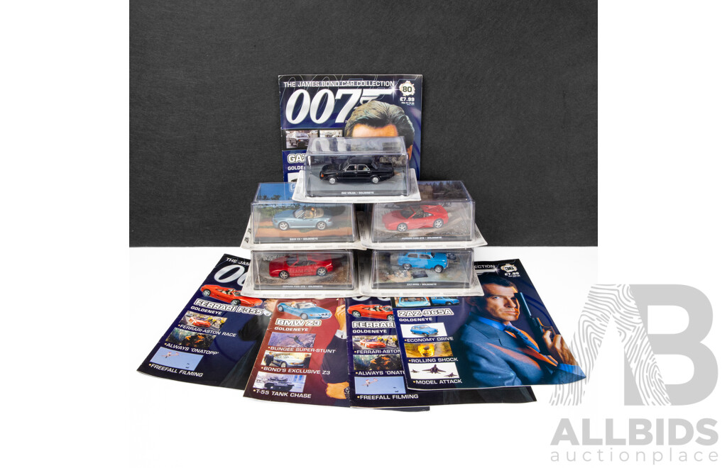 Collection of Five Boxed James Bond 'GoldenEye' Model Cars (5)
