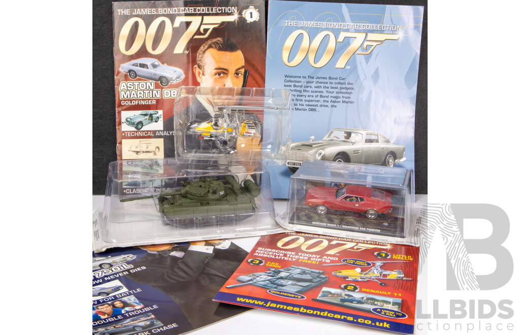 Collection of Three Boxed James Bond 'GoldenEye' , 'You Only Live Twice' and 'Diamonds Are Forever' Model Cars (3)