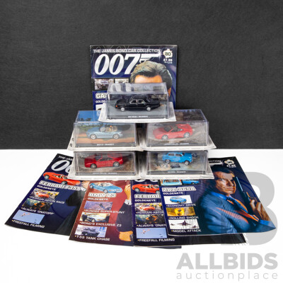 Collection of Five Boxed James Bond 'GoldenEye' Model Cars (5)