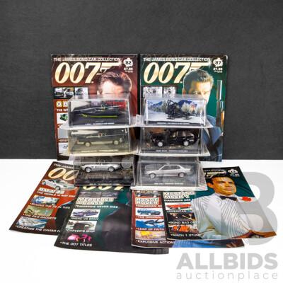 Collection of Six Boxed James Bond 'Tomorrow Never Dies' and 'The World is Not Enough' Model Cars (6)