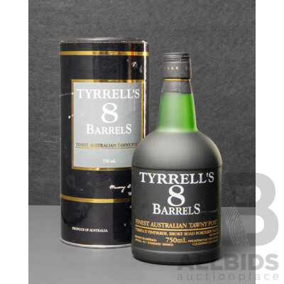 Tyrrell's 8 Barrels Finest Australian Tawny Port in Presentation Tube