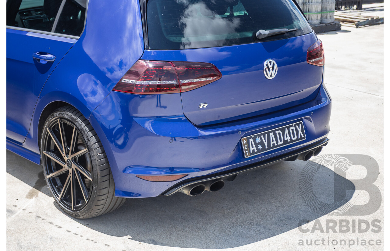 8/2016 Volkswagen Golf R (AWD) AU MY17 5D Hatchback Lapiz Blue Metallic Turbo 2.0L