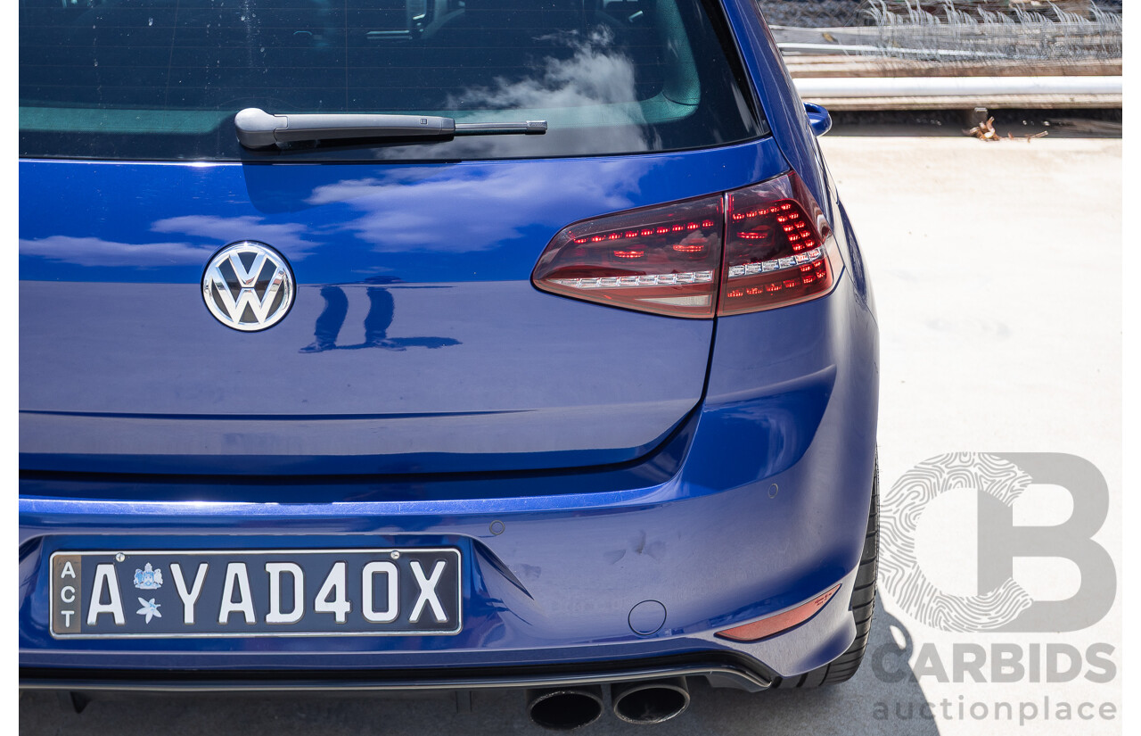 8/2016 Volkswagen Golf R (AWD) AU MY17 5D Hatchback Lapiz Blue Metallic Turbo 2.0L