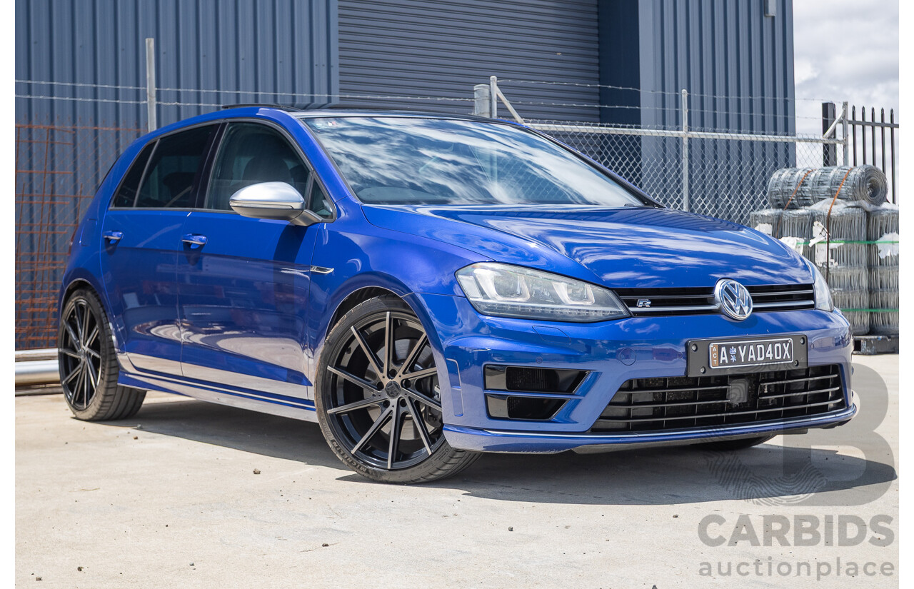 8/2016 Volkswagen Golf R (AWD) AU MY17 5D Hatchback Lapiz Blue Metallic Turbo 2.0L