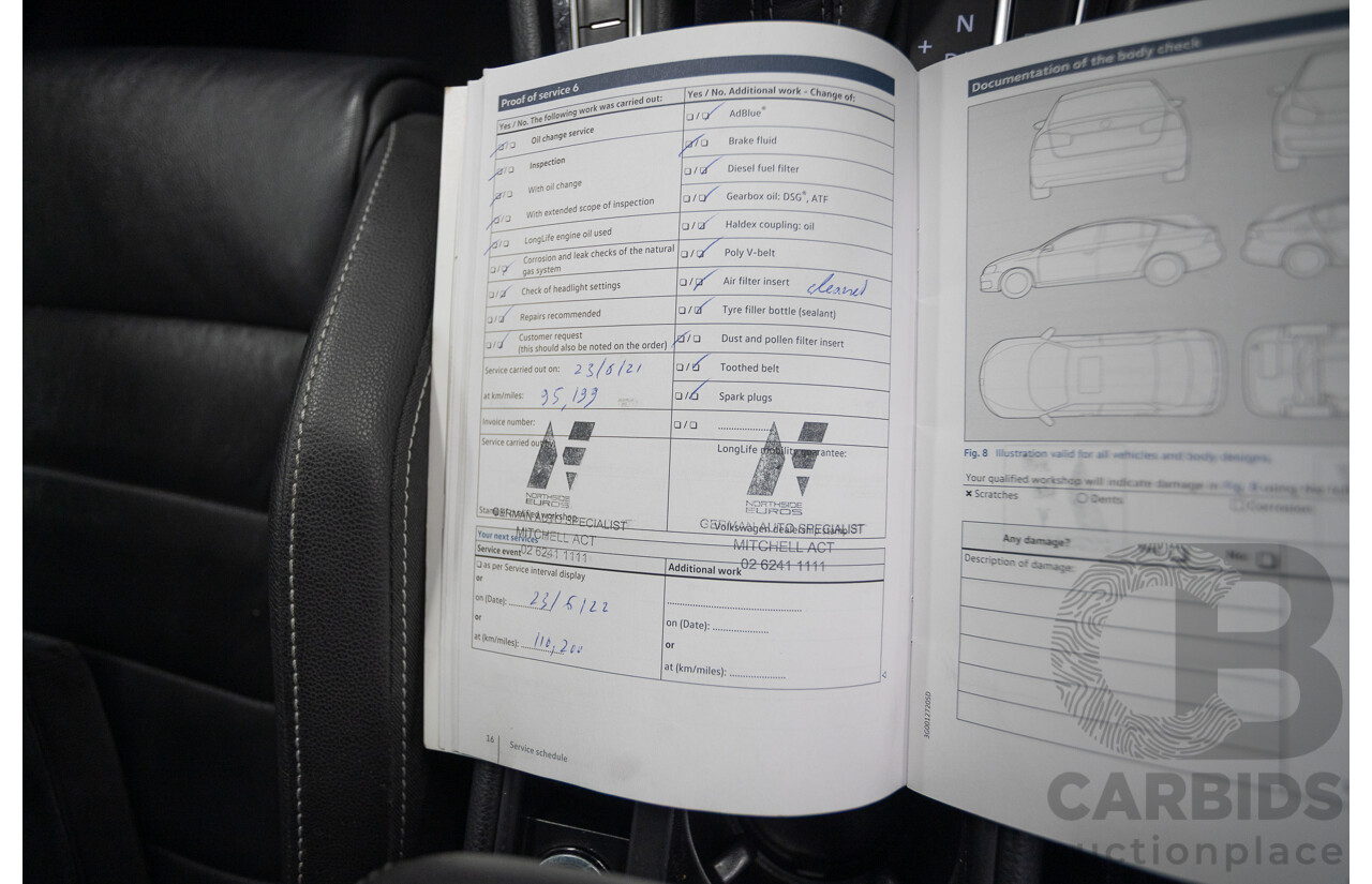 8/2016 Volkswagen Golf R (AWD) AU MY17 5D Hatchback Lapiz Blue Metallic Turbo 2.0L