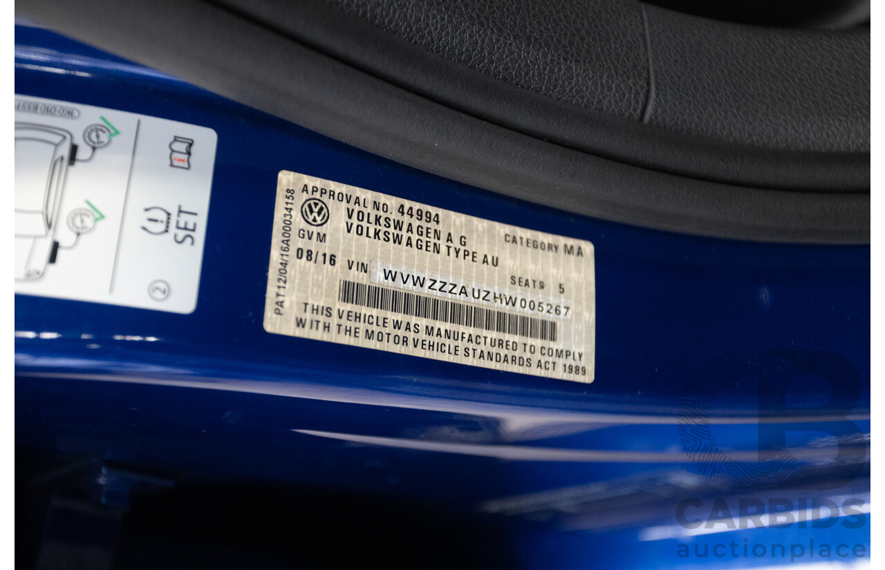 8/2016 Volkswagen Golf R (AWD) AU MY17 5D Hatchback Lapiz Blue Metallic Turbo 2.0L