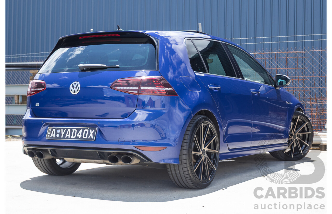 8/2016 Volkswagen Golf R (AWD) AU MY17 5D Hatchback Lapiz Blue Metallic Turbo 2.0L